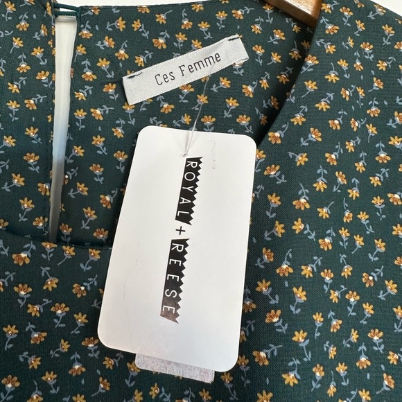 NWTs Boutique Brand Dolman Sleeve Floral Boho Peasant Dress - Picture 3 of 10